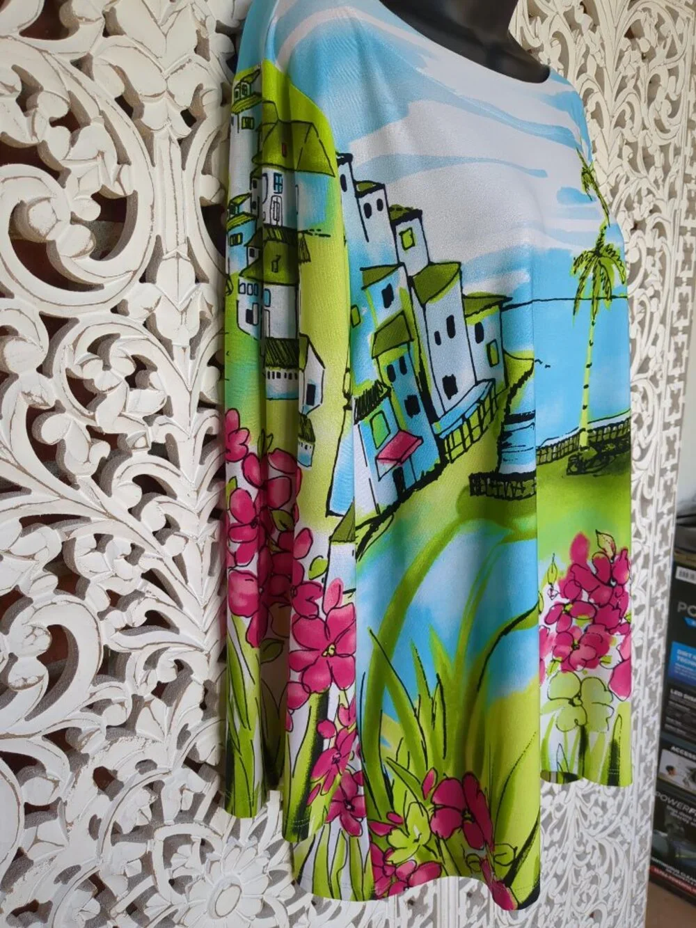 Vintage Long Sleeve Pullover Tunic Top - Picture 2 of 10